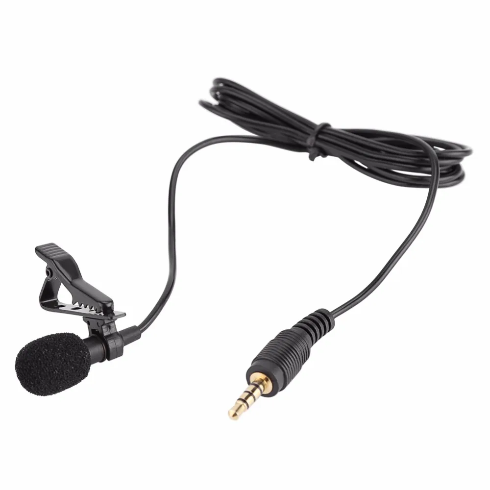 

3.5mm Jack Mini Wired Clip-on Lapel Hands Free Condenser Microphone for Smartphone Mic for Recording Speeches