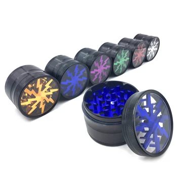 

Aluminum Alloy Tobacco Smoke Grinder Four Layers 63MM Window Smoke Crusher Spice Herb Muller