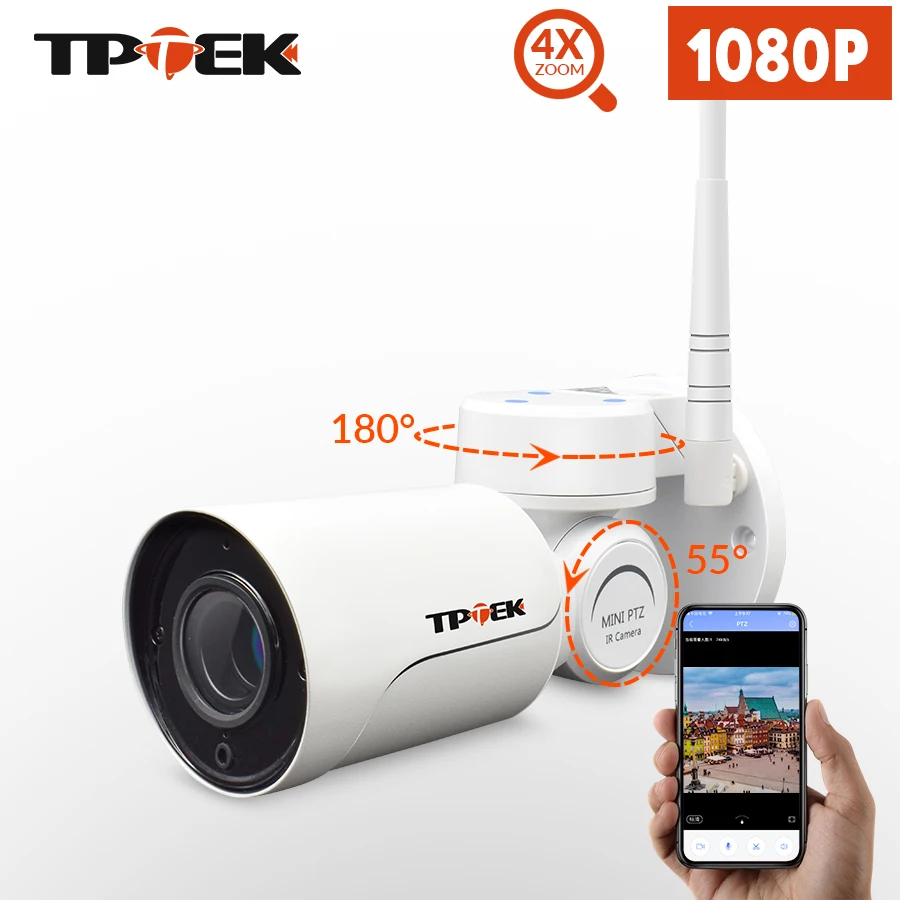 1080P 2MP PTZ IP камера WiFi пуля наружная беспроводная Водонепроницаемая CCTV