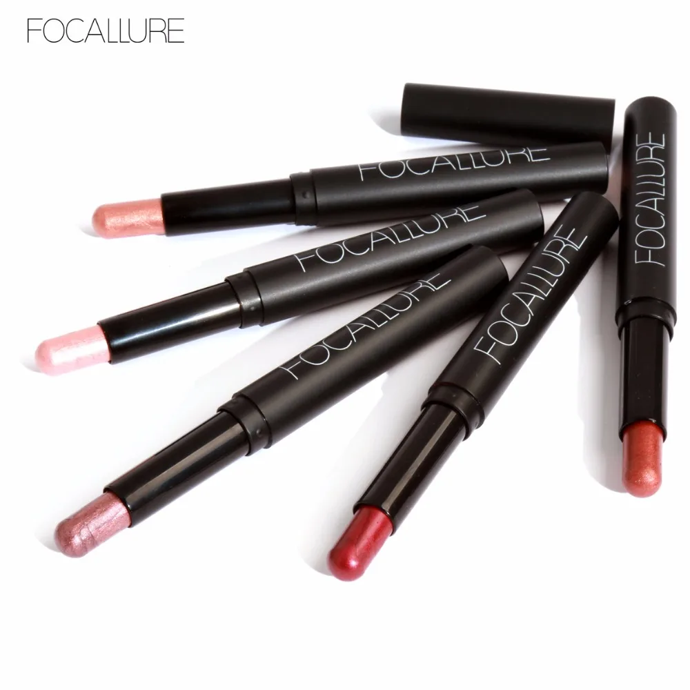 FOCALLURE Professional12 Цвета тени для век макияж глаз карандаш хайлайтер Ручка Блеск