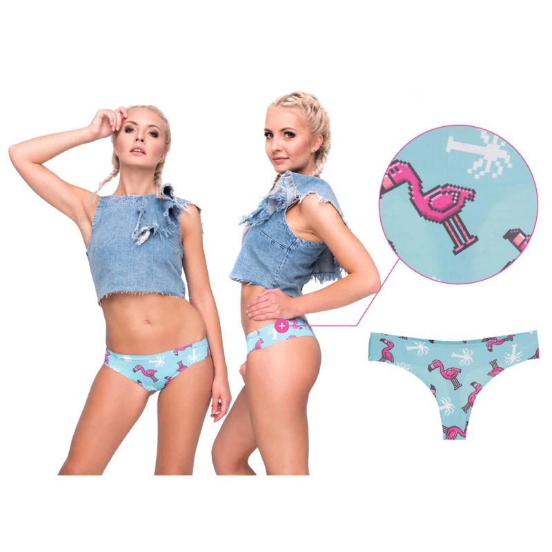 Женские стринги из вискозы 2 шт.|g string panties|string pantiessilk thong |