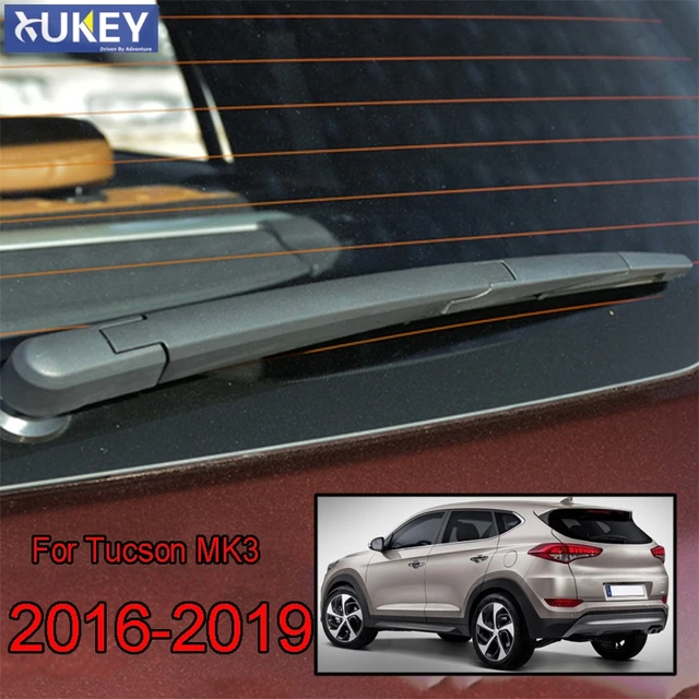 Xukey Juego de cuchillas para brazo del limpiaparabrisas trasero, para Hyundai Tucson MK3 2019 2018 2017 2016