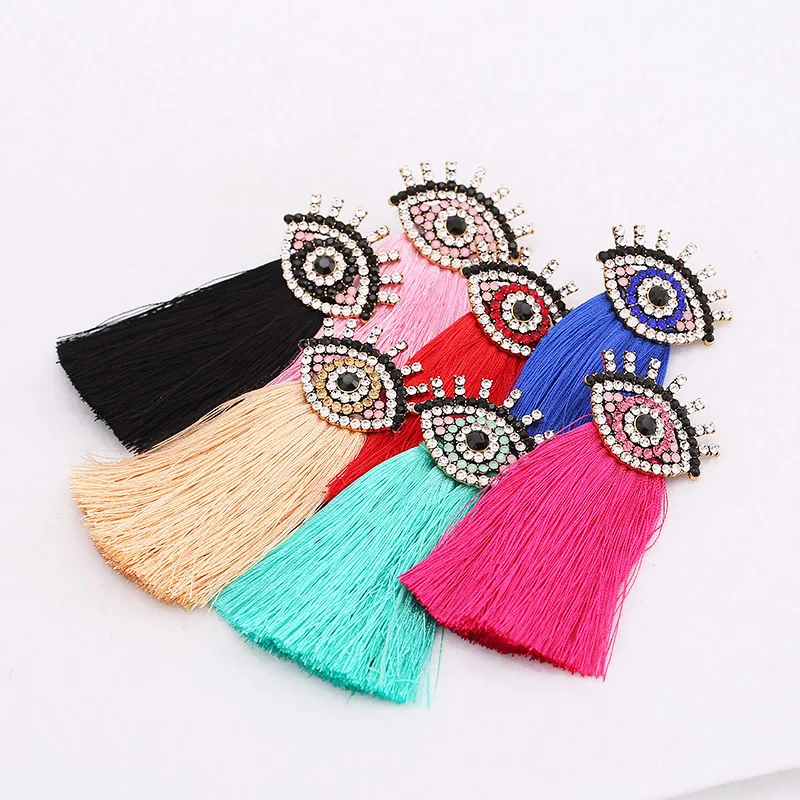 Earrings for women  NEW HOT Women's fashion earrings New arrival brand crystal tassel beads flower EARRINGS for women Gifts Women
