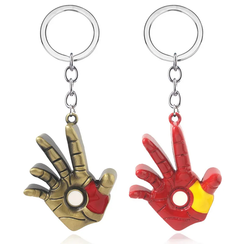 

Marvel Avengers Iron Man Mechanical Hand Keychain Infinity Glove Power Gauntlet Keychain For Keys Car Keyring Men Women Jewelry