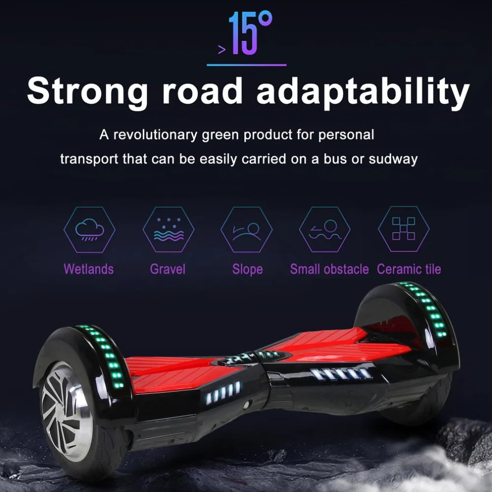 

Hoverboard 8 inch LED Light Bluetooth Electric Skateboards Samsung Battery APP Self Balance Scooters Adult Electrico Overboard 1