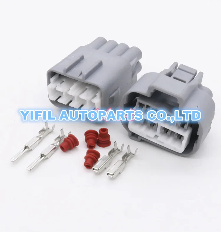 10sets/lot 8 Pin/Way Female And Male Electronic Socket Plug Automobile Waterproof Connector