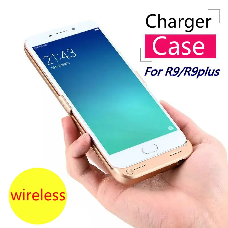 Батарея Зарядное устройство чехол для oppo r9 plus Резервное копирование Внешняя