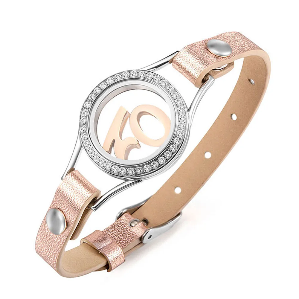 floating locket charms bracelet