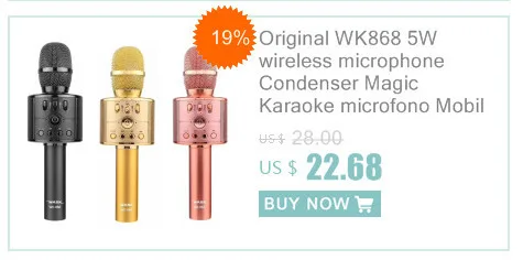 Оригинальная мода WS858 Bluetooth беспроводной конденсаторный волшебный караоке микрофон мобильный телефон плеер микрофон динамик Запись музыки