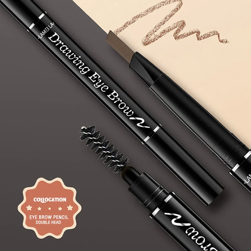 LAMEILA 6 цветов корейский коричневый карандаш для бровей Microblading кофейные черные