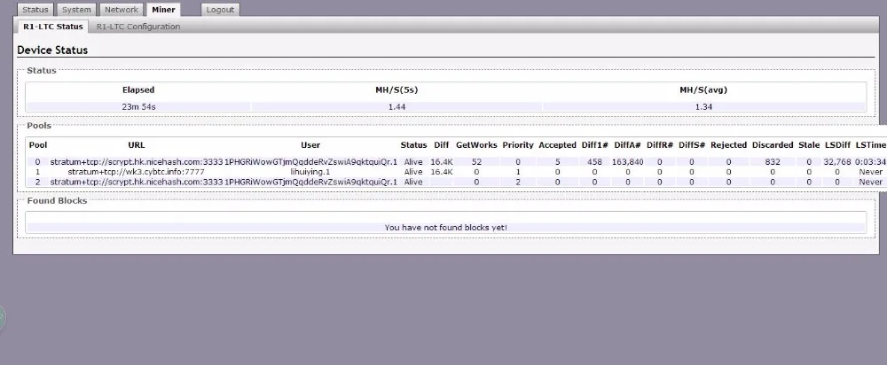 KUANGCHENG ANT MINER R1 LTC miner 1.29M scrypt miner Litecoin mining machine Use an antminer L3 + chip BM1485 ltc MINER