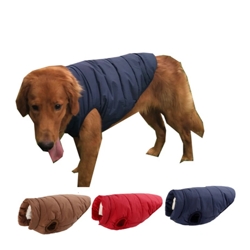 Winter Big Dog Vest Jacket Clothes Thicken Warm Waterproof Clothes for Small Large Dogs Coat Pet