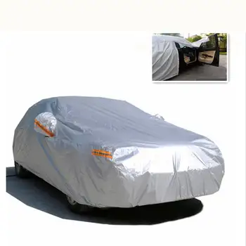 

Universal Car Cover Outdoor Waterproof Double Layer Rain Snow UV Dust Protective Cloth for Hatchback Sedan SVU Full Size