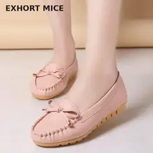 Обувь на плоской подошве; Женская Осенняя обувь без шнуровки; женские лоферы; женские мокасины; zapatos mujer; балетки на плоской подошве; женская обувь;# D31