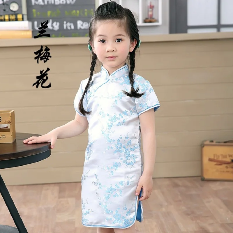 Aliexpress.com : Buy Floral Baby Qipao Girl Dresses Kid Chinese Style ...