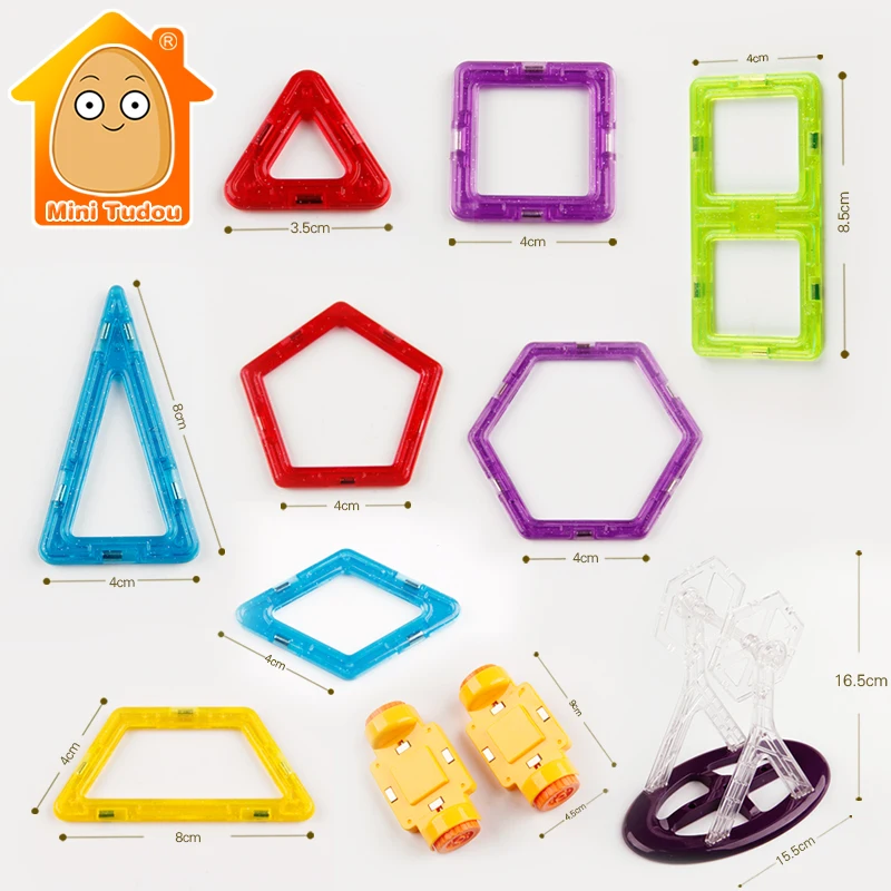 

Mini Magnetic Blocks Parts Accessories Model Building Toy Enlighten Plastic Model Kits Construction Toys