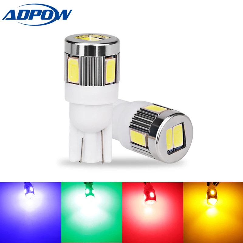 Светодиодсветодиодный автомобильная лампа T10 W5W 168 194 SMD с клиновидным цоколем |