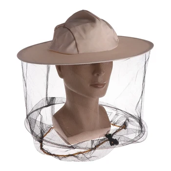 

Beekeeper Beekeeping Anti-bite Hat Adjustable Strap With Face Protective Net Outdoor Anti-mosquito Mask Cap beekeeper protector
