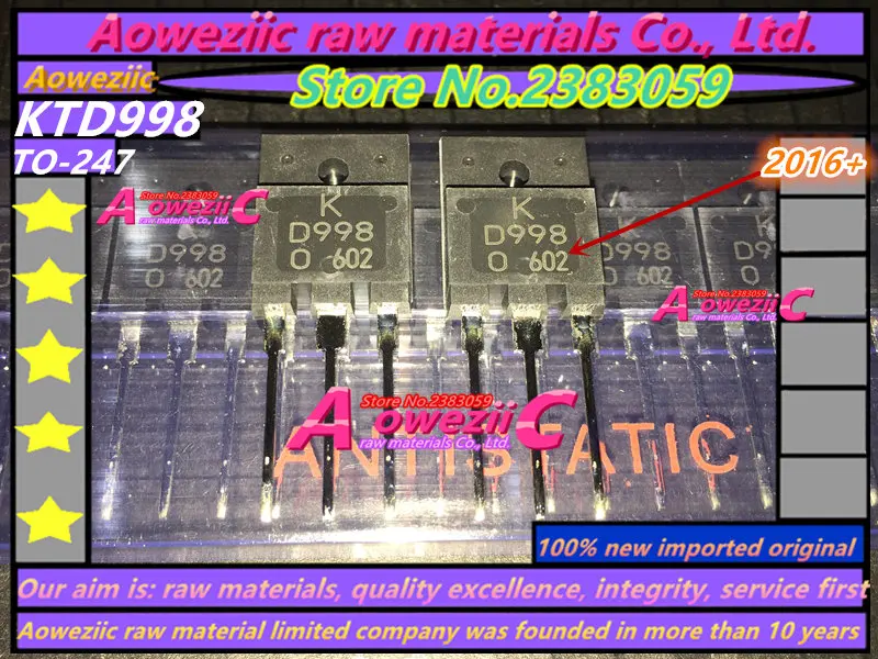 Aoweziic 100% новый импортный оригинальный KTB778 KTD998 TO 3PF усилитель мощности звука B778 D998