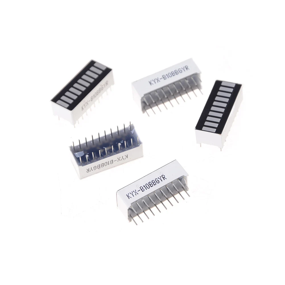 

5PCS/lot 10 segment tricolor LED light column display device led bargraph Connectors For Electrical Accessories