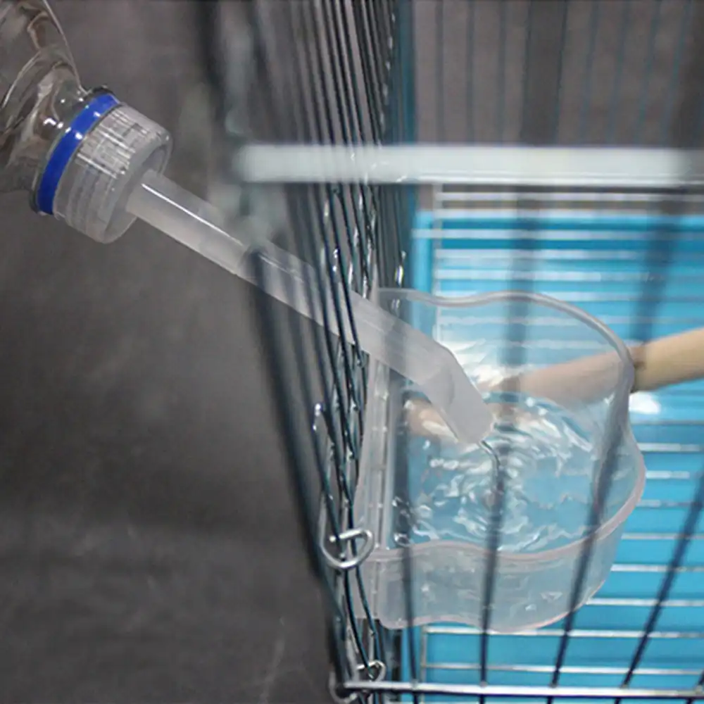 Bird Water Feeders Drinker Feeding Plastic Automatic Drinking