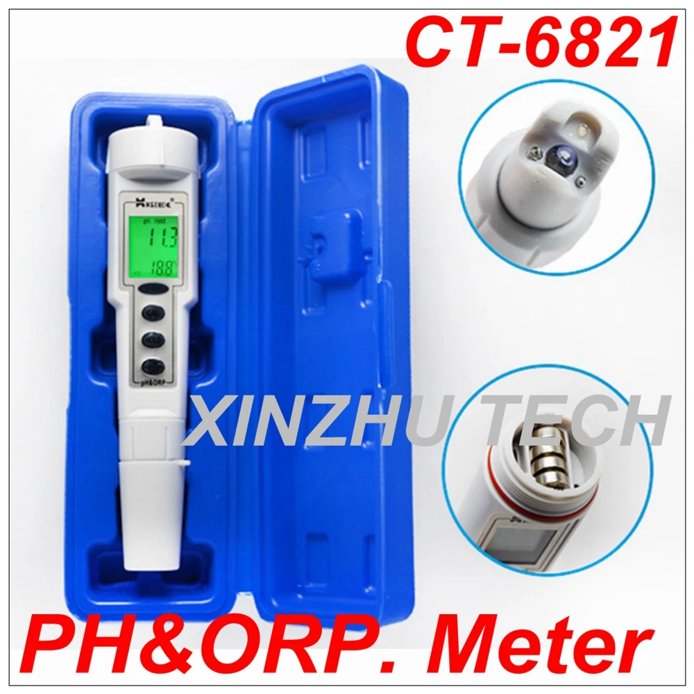 CT 6821 Automatic Tool Calibration Digital Waterproof pH & ORP Meter
