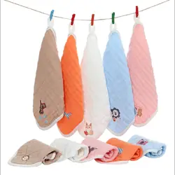 Детское полотенце для лица кормления полотенца для утирания 6 слоев хлопковый носовой платок ребенка раза площадь Полотенца новорожденных