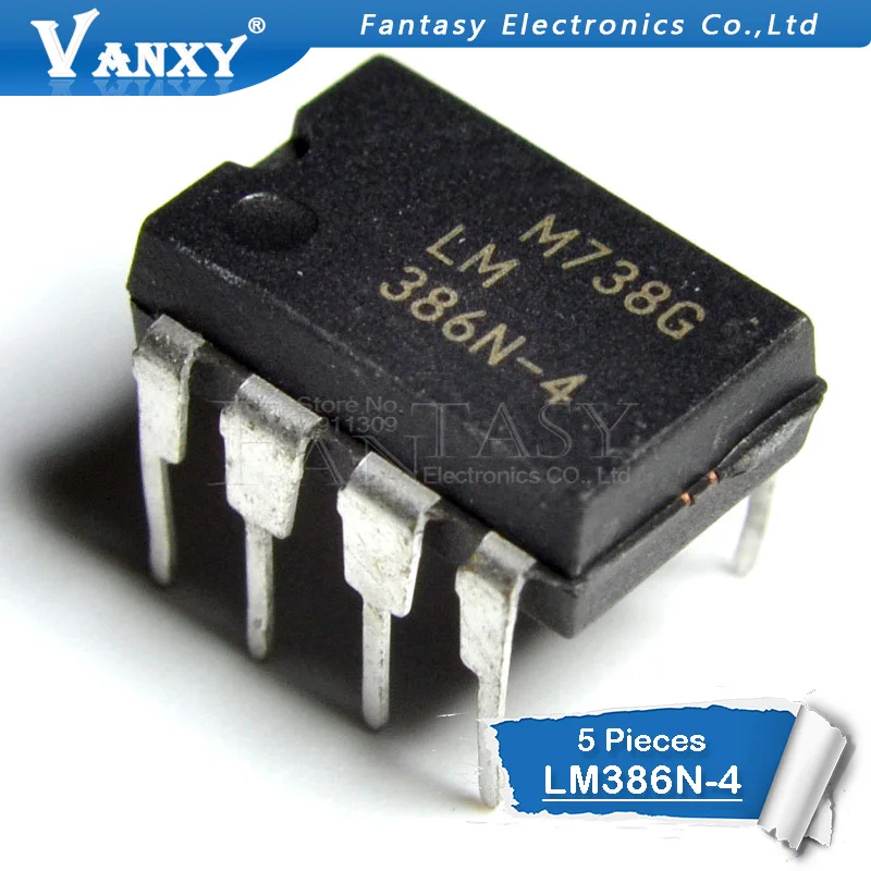 5 шт. LM386N-4 DIP8 LM386-4 DIP 386N-4 новое и оригинальное IC