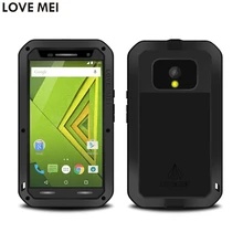 For Motorola MOTO X Play/XT1561/XT1562 5.5 Waterproof Shockproof Case LOVE MEI Powerful Gorilla Toughened Glass Hard Metal Cover