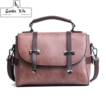 

Crossbody Bags For Women Messenger Bags 2019 Vintage Leather Bags Handbags Women Famous Brand Rivet Small Shoulder Sac A0067