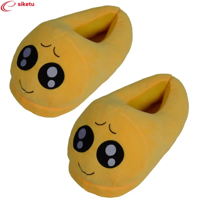 

siketu Best Gift Plush Slipper Expression Men And Women Slippers Winter House Shoes Wholesale Feb1