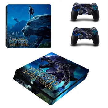 

The Avengers Black Panther PS4 Slim Skin Sticker Decal Vinyl for Playstation 4 Console and 2 Controllers PS4 Slim Skin Sticker