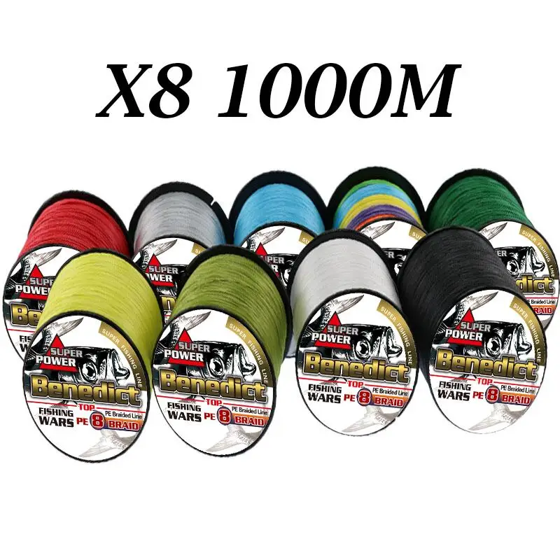 1000M super fishing line for heavy trolling 8 Strands strong braided