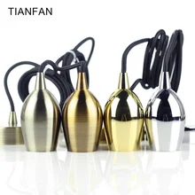 Бронзовая, серебряная, Золотая Лампа Цоколь E27, винтажный Ретро держатель лампы, подвесной светильник, винтовой разъем, винтажный Ретро Декор, светодиодная лампа Эдисона