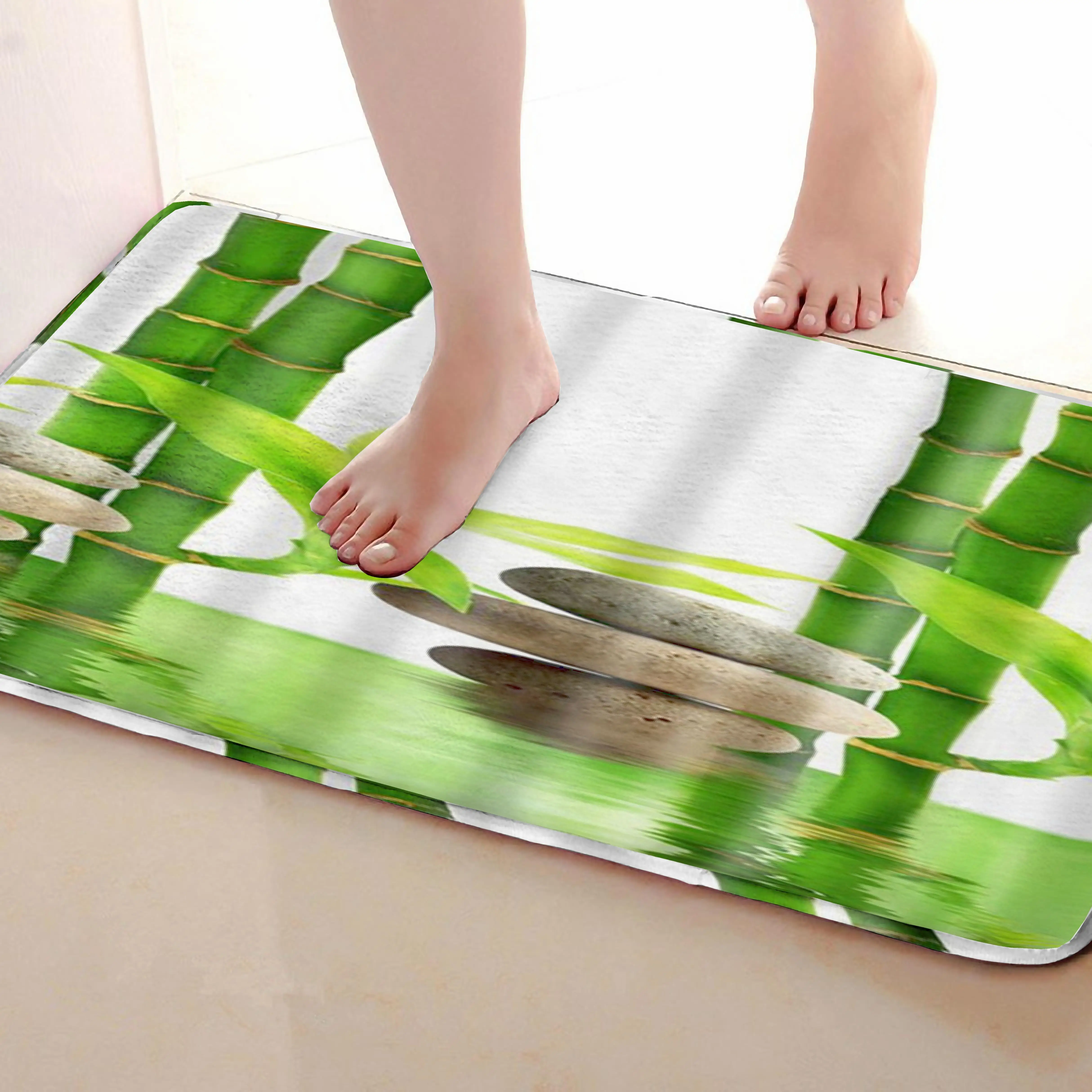 Каменный Стиль Коврик для ванной комнаты, смешной Противоскользящий коврик для ванной, занавески для душа s аксессуары, соответствующие вашей душевой занавеске