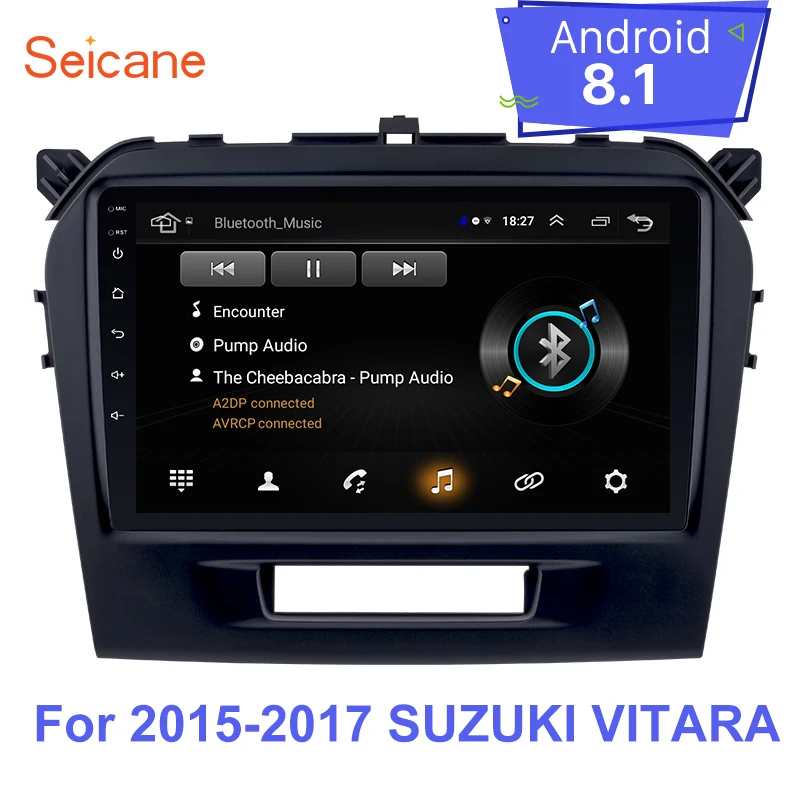 Flash Deal Seicane Android 8.1 Double Din Car Multimedia Player Radio GPS Navigation HD 1080P For 2015 2016 2017 Suzuki vitara Mirror link 0