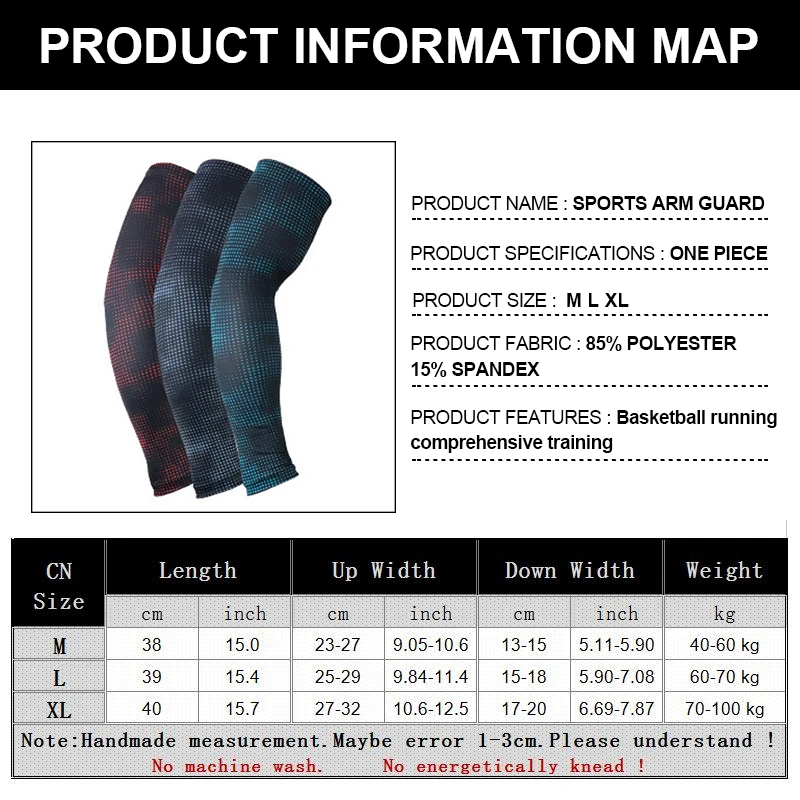 Man Women Arm Warmer Sun UV Protection for Sports Running Cycling Set of 2pairs