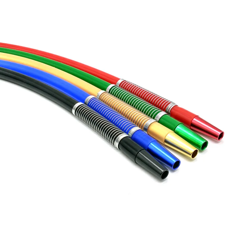 Hookah Shishia Aluminium Alloy Pipe Silicone Hose With Spring 1.8m For Hookahs Narguile Accessories For Man Woman hookah accessories