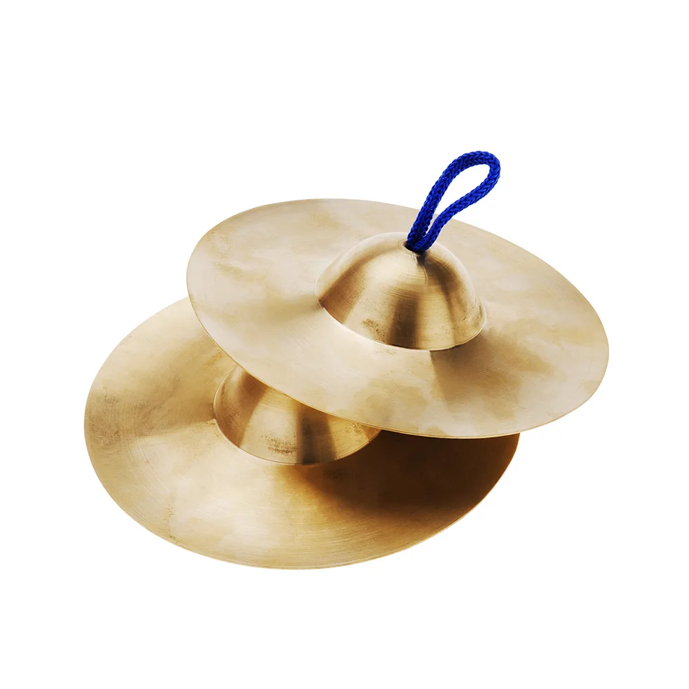 15cm / 5.9in Cymbals Mini Small Kids Children Copper Hand Cymbals Gong Band Rhythm Beats Percussion Musical Instrument Toy