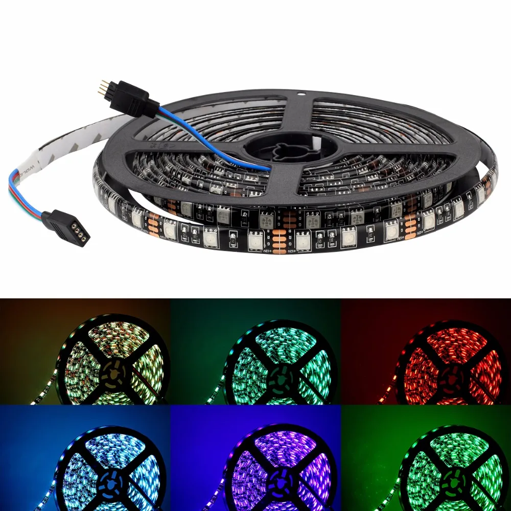 SuperNight 5050 RGB светодиодный комплект полосы света 5 м 60 светодиодный s/M Водонепроницаемый IP65 гибкие Светодиодная лента с умный wifi-контроллер