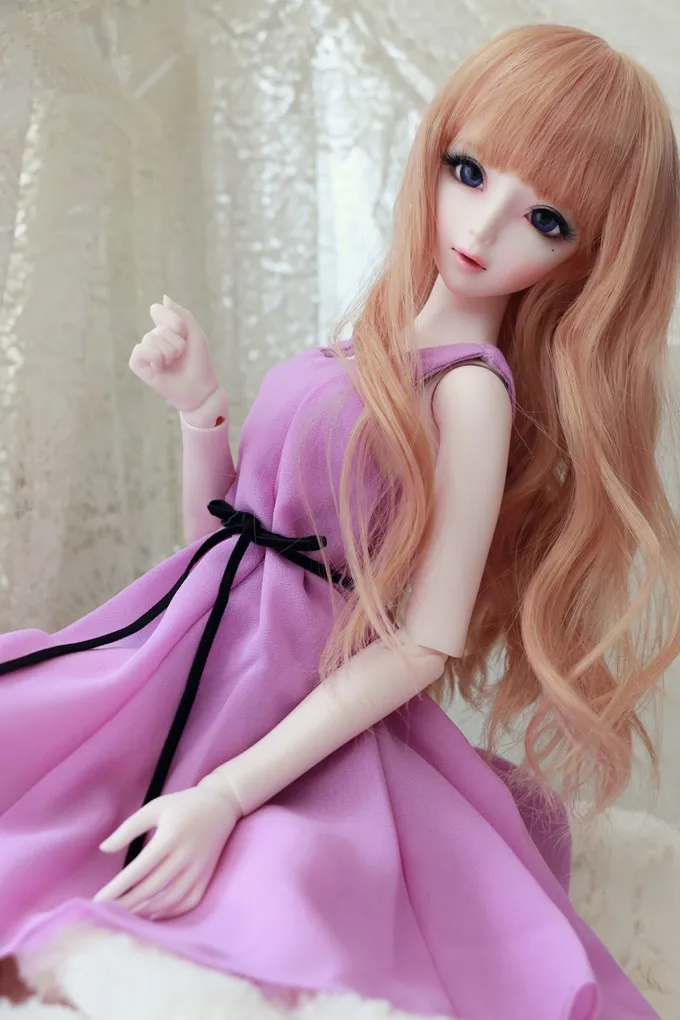 Шифоновое платье четырех цветов для куклы BJD 1/4 MSD, 1/3 SD10/13, SD16 Одежда для кукол CWB13