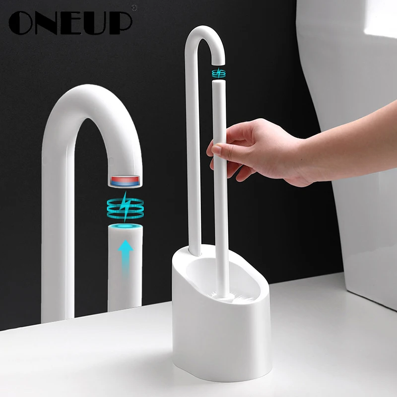 Toilet Brush Toilet Brush Plastic Portable Long Handle Bathroom