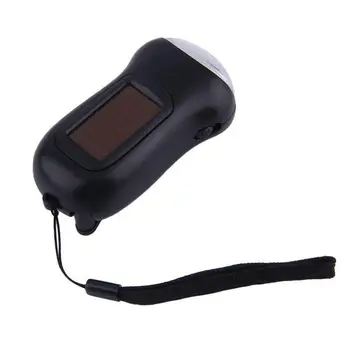 

Hand Crank Rechargeable LED Energy Saving Flashlight Reading Tent Light Torch