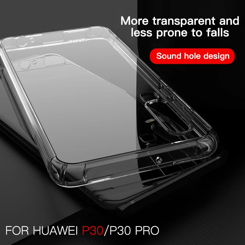 Akcoo противоударный ТПУ толстый чехол для Huawei P30 Pro Корпус с звуковым
