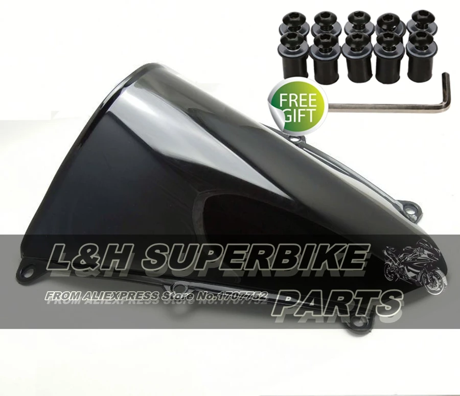 BLACK Windscreen Windshield For Honda CBR600RR F5 CBR600 RR 2007 2008 2009 2010 2011 2012 With