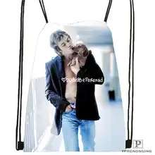 Пользовательский Ian-Somerhalder-Lost-Reunion@ 01-походная сумка на шнурке милый рюкзак для детей(черная спинка) 31x40 см#180611-03-102