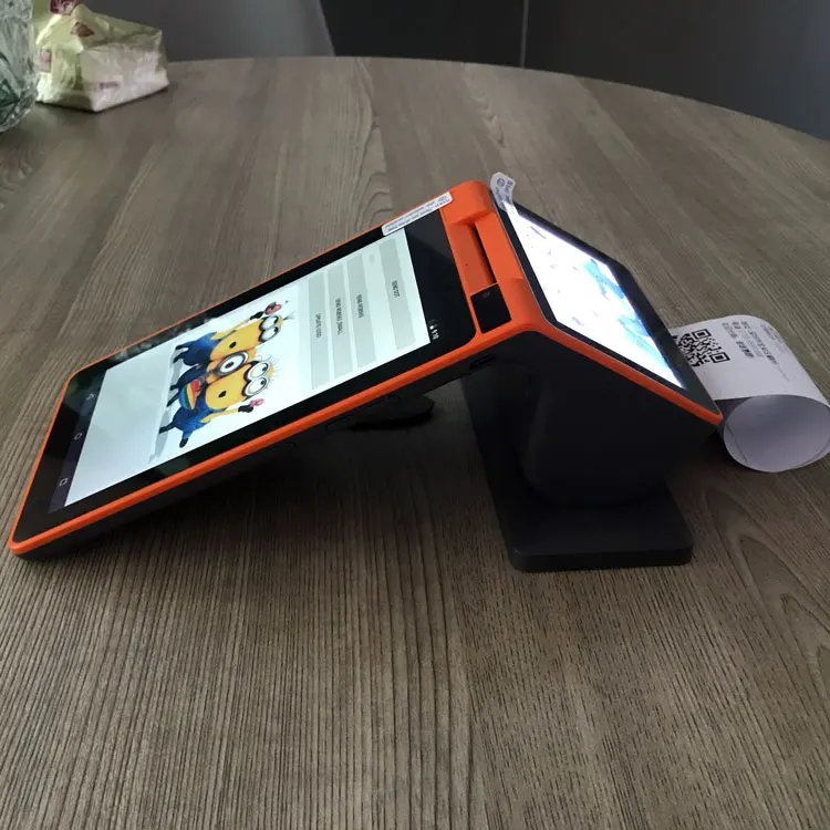 

7inch Android smart terminal with printer and RFID reader ,support QR code and nfc payment ,free SDK