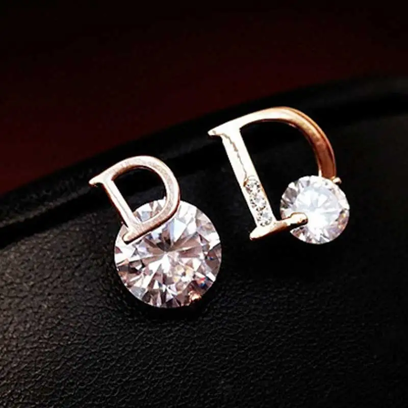 

Luxury Brand Earrings New Jewelry Small Letter D Designer Flowers Brincos Bijoux Bijouterie Earrings for Women