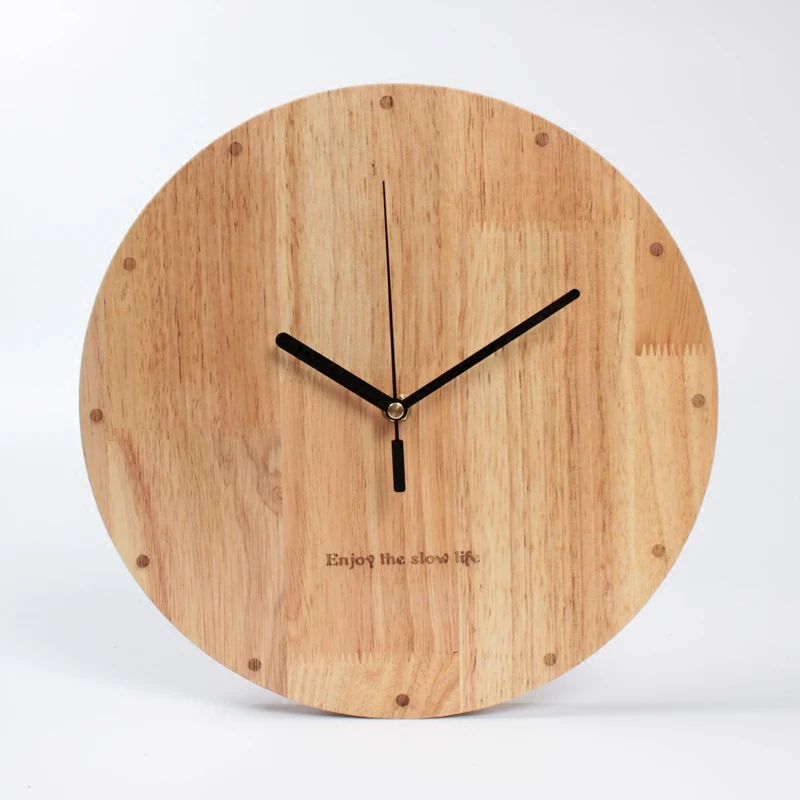 RoundBasswoodClock