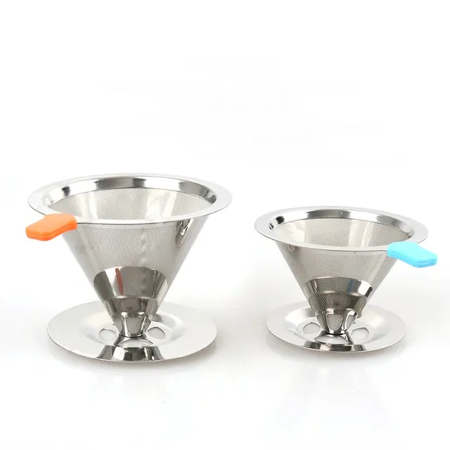 Best Price Reusable Coffee Filter Holder Stainless Steel Brew Drip Coffee Filters Funnel Metal Mesh Coffee Tea Filter Basket with Chassis Best Price Reusable Coffee Filter Holder Stainless Steel Brew Drip Coffee Filters Funnel Metal Mesh Coffee Tea Filter Basket with Chassis